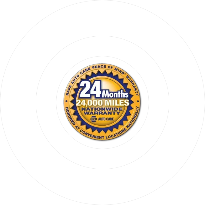 NAPA 24 Months 24,000 Miles Nationwide Warranty | Rockford Auto Inc