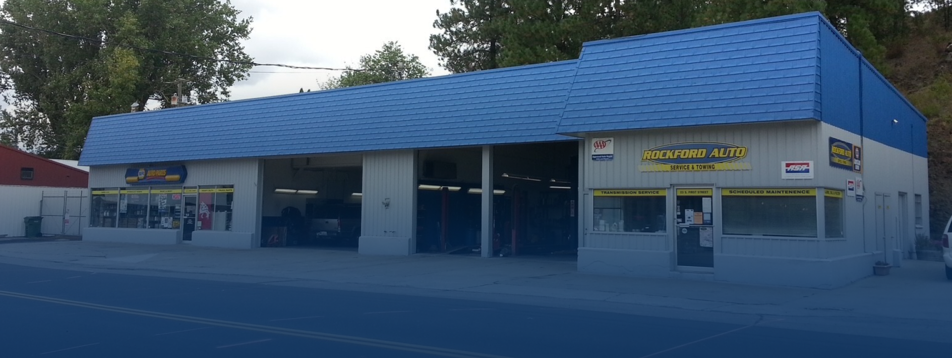 Outside our Shop at Rockford, WA | Rockford Auto Inc