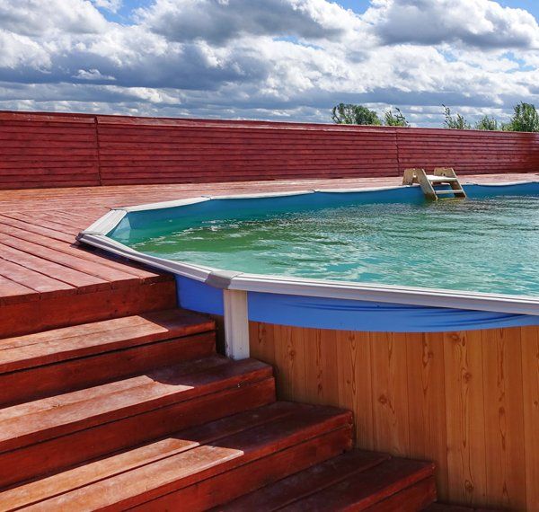 Nice and Clean Above Ground Pool Nice and Clean Above Ground Pool