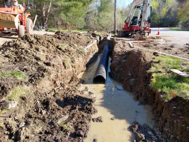 Exposed Pipe Line