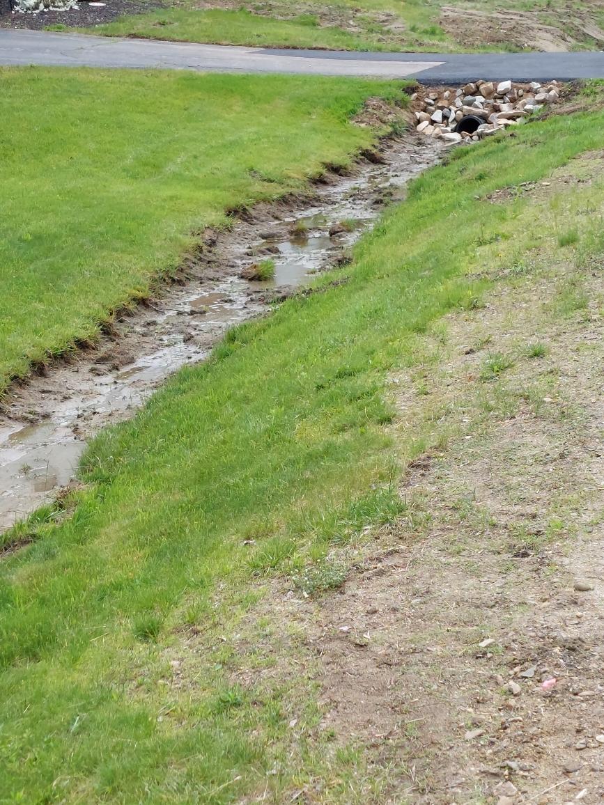 Excavated Area For Culvert