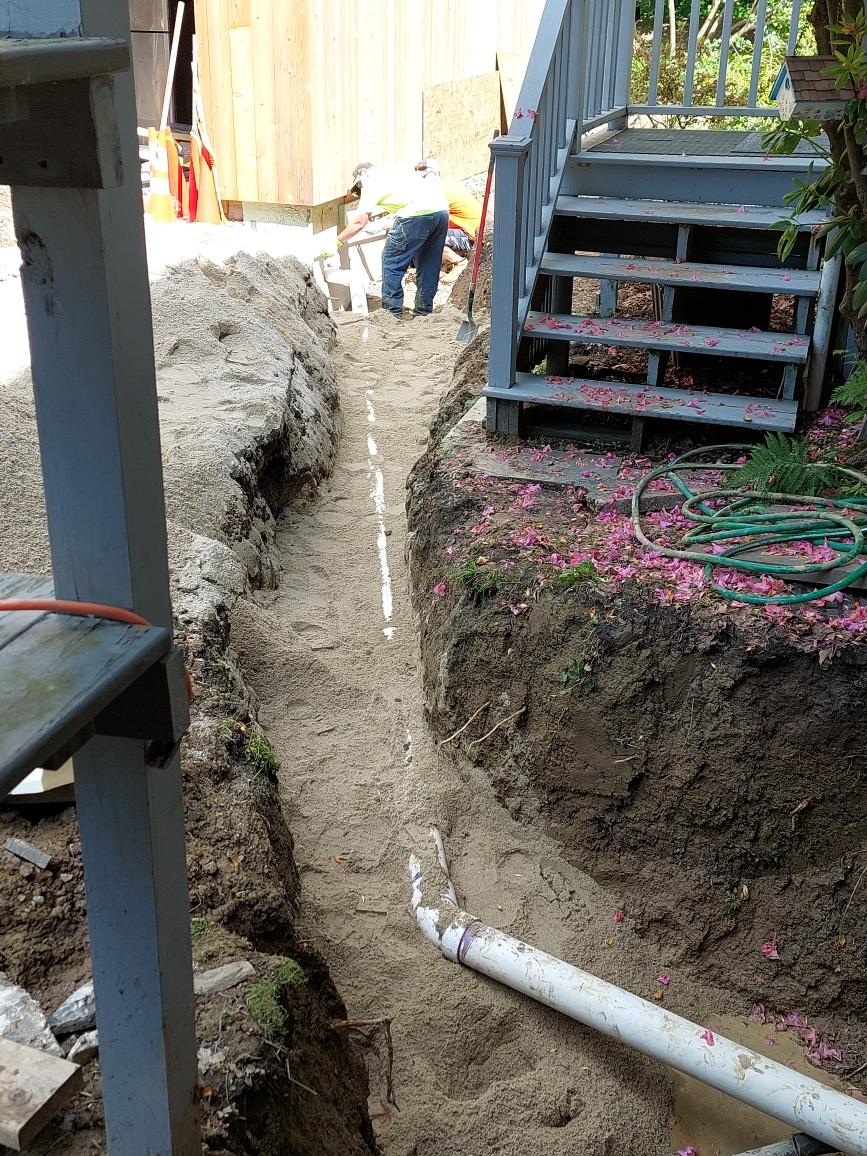 New Pipe Installed for Water Line