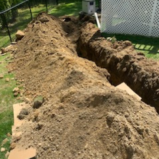 Excavated Utility Line