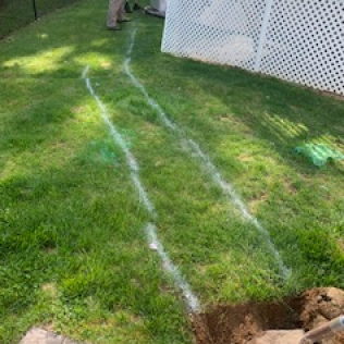 Site Markings on the Grass