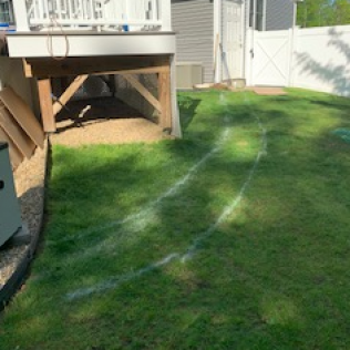 Site Markings for Utility Line