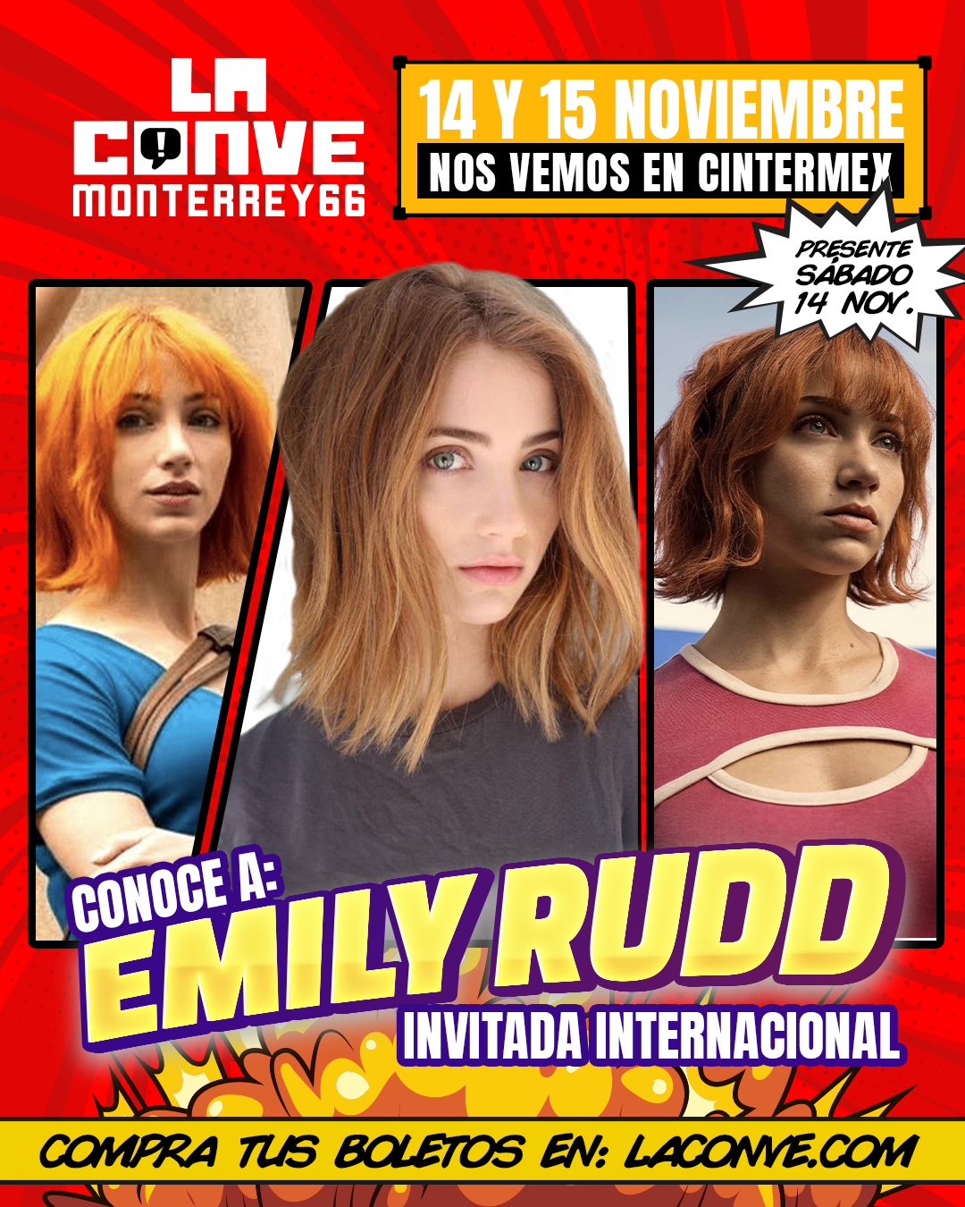 Emily Rudd, invitada internacional de La Conve 66. Cortesía LaConve/Animex.