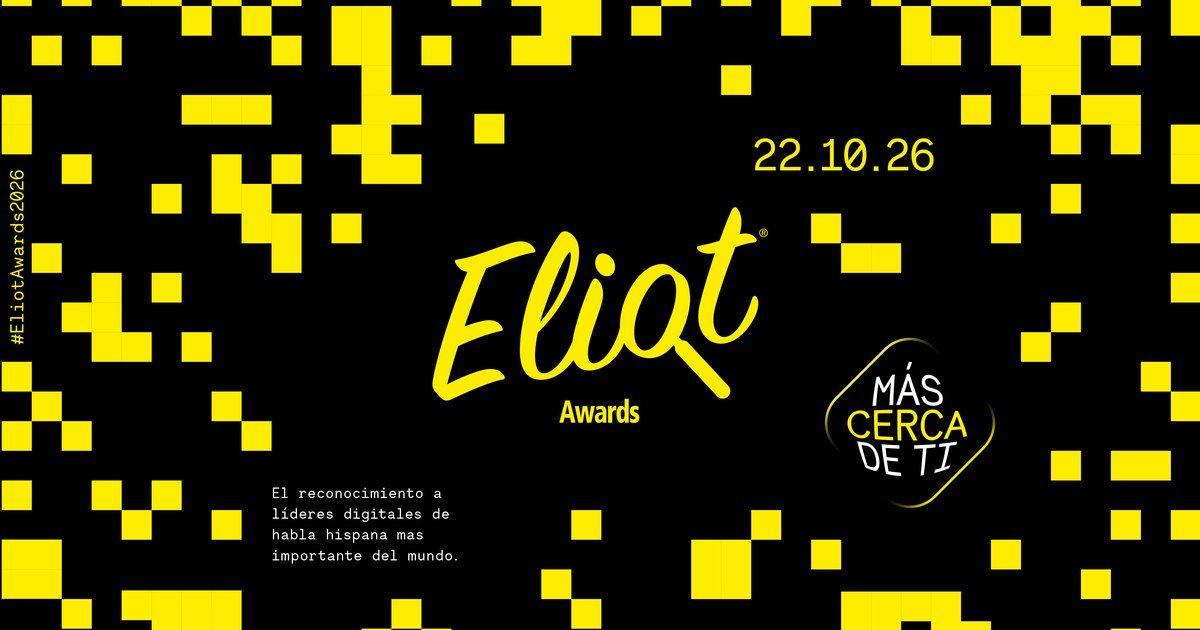 Arte oficial de los Eliot Awards 2026, con la fecha 22.10.26. Imagen: Eliot Awards