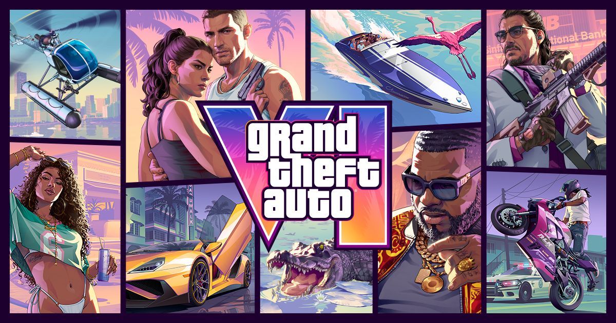 Arte oficial de Grand Theft Auto VI. Imagen: Rockstar Games.