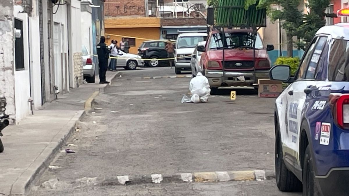 Zona acordonada en Ignacio Allende, Irapuato. Foto: Staff AM, vía Periódico AM.