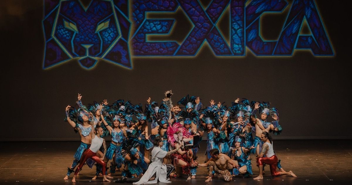 Elenco del espectáculo Mexica. Foto: IG @espectaculomexico / Infobae