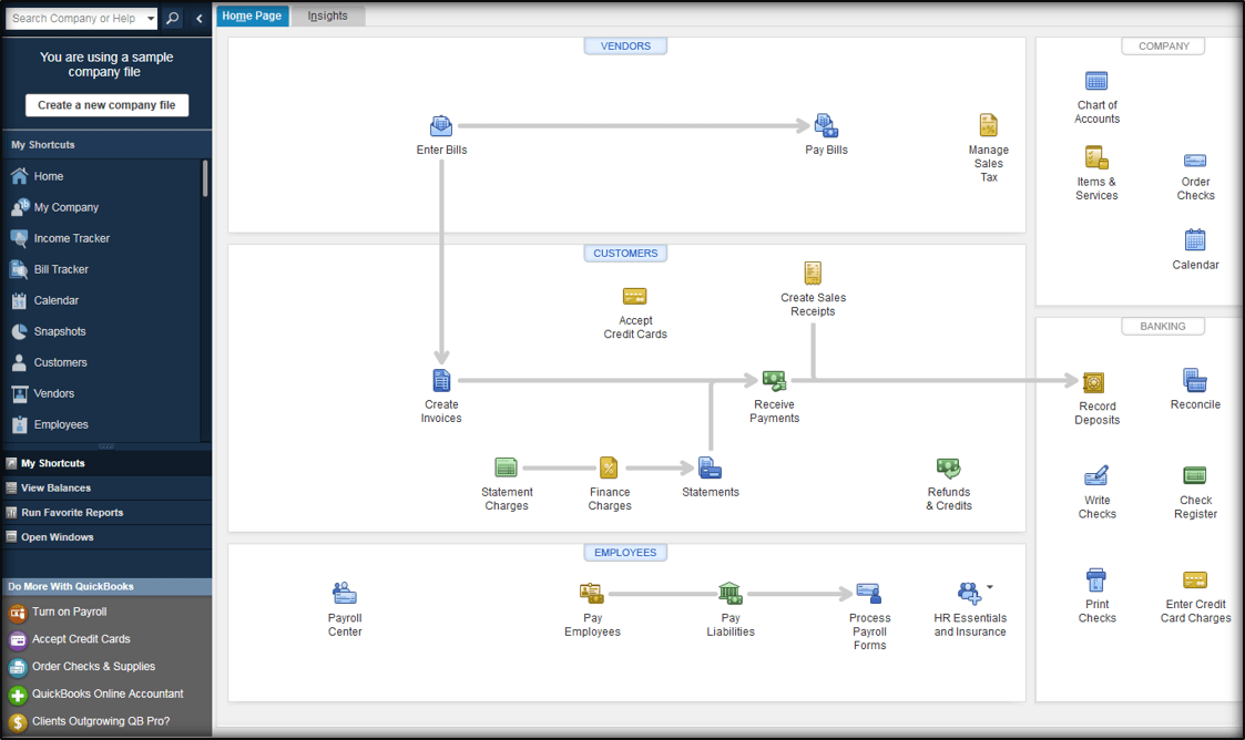 QuickBooks launch screen