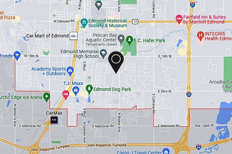 Edmond junk removal service area map