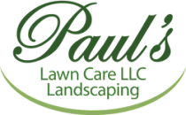 Paul's Lawn Care LLC logo with green script text and a curved green line.