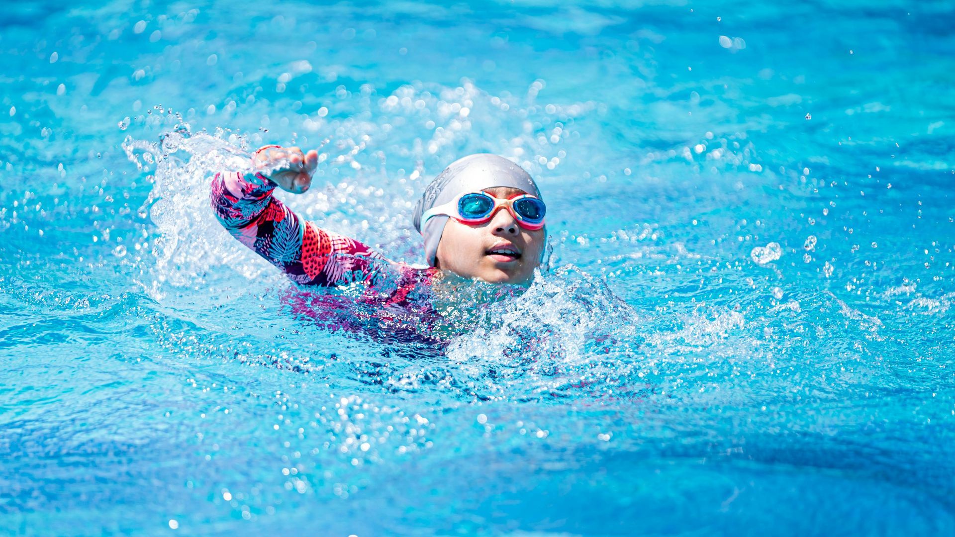 Swim goggles for swimming lessons in Virginia Beach