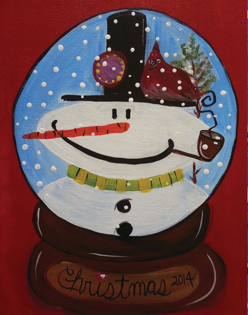 frosty snow globe