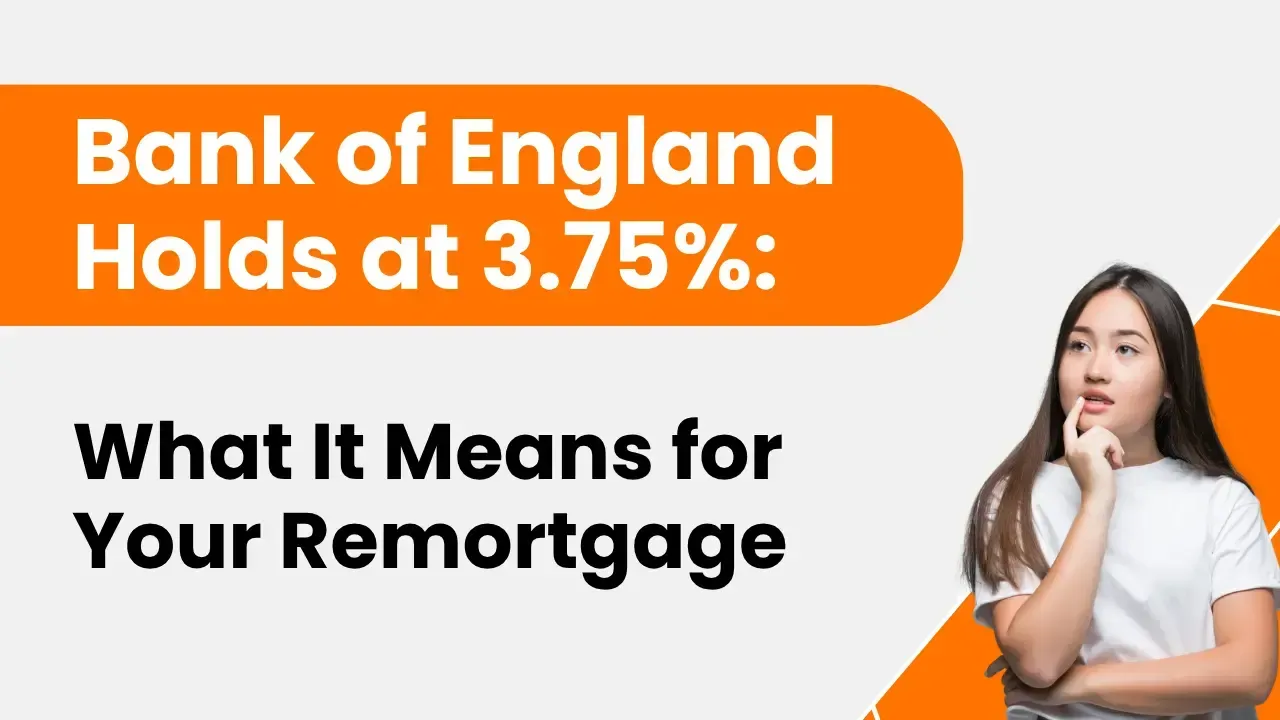 Bank of England holds Bank Rate at 3.75% as homeowners review remortgage options and mortgage rates 