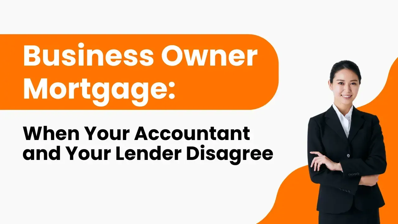Business owner reviewing company accounts with mortgage broker for limited company affordability ass