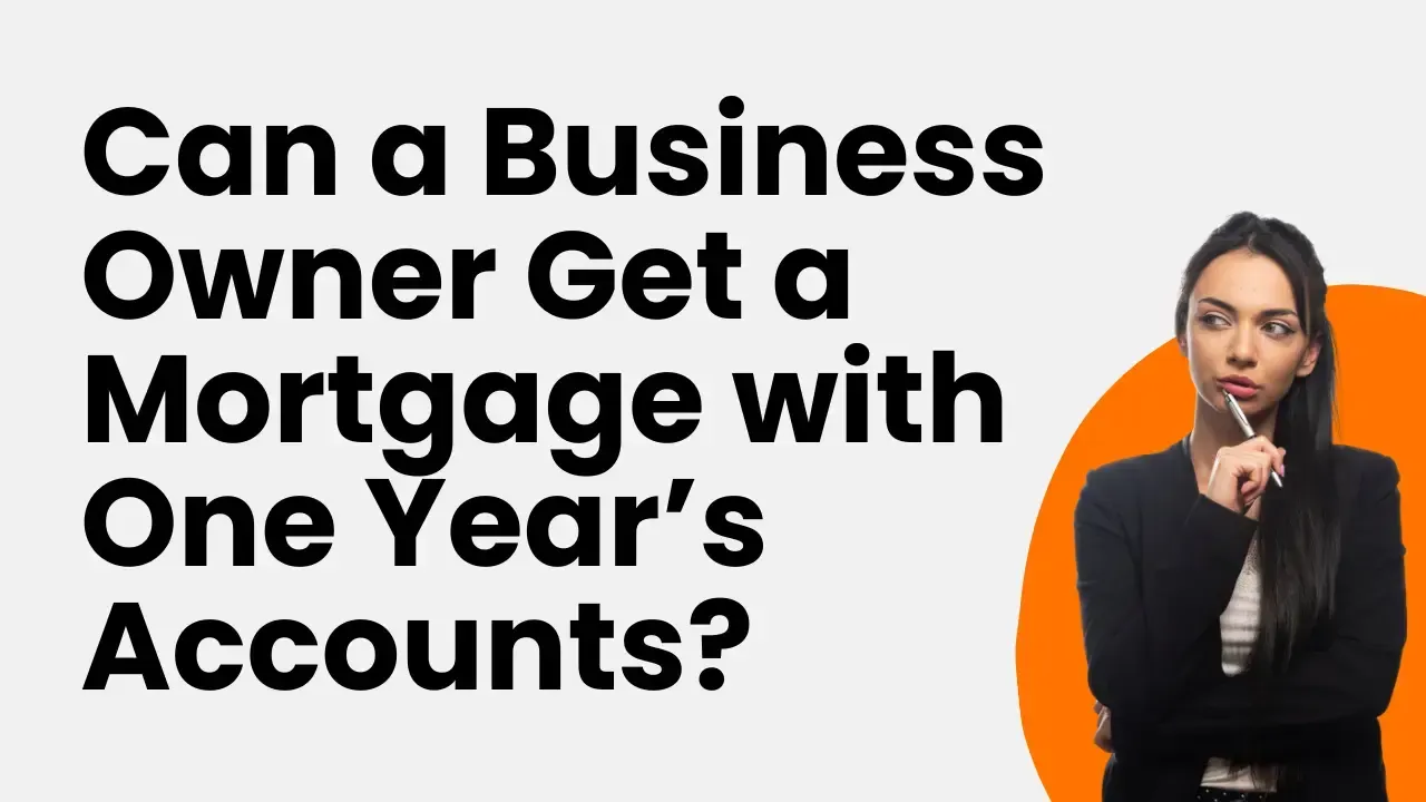 Business owner reviewing limited company accounts and tax documents for a mortgage application