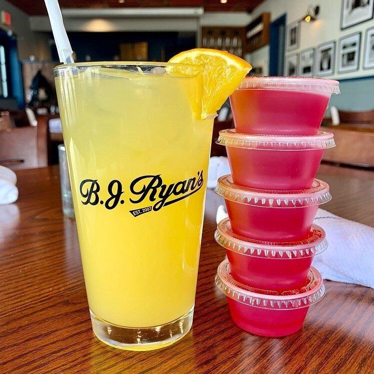Mimosa and Jell-O shots.