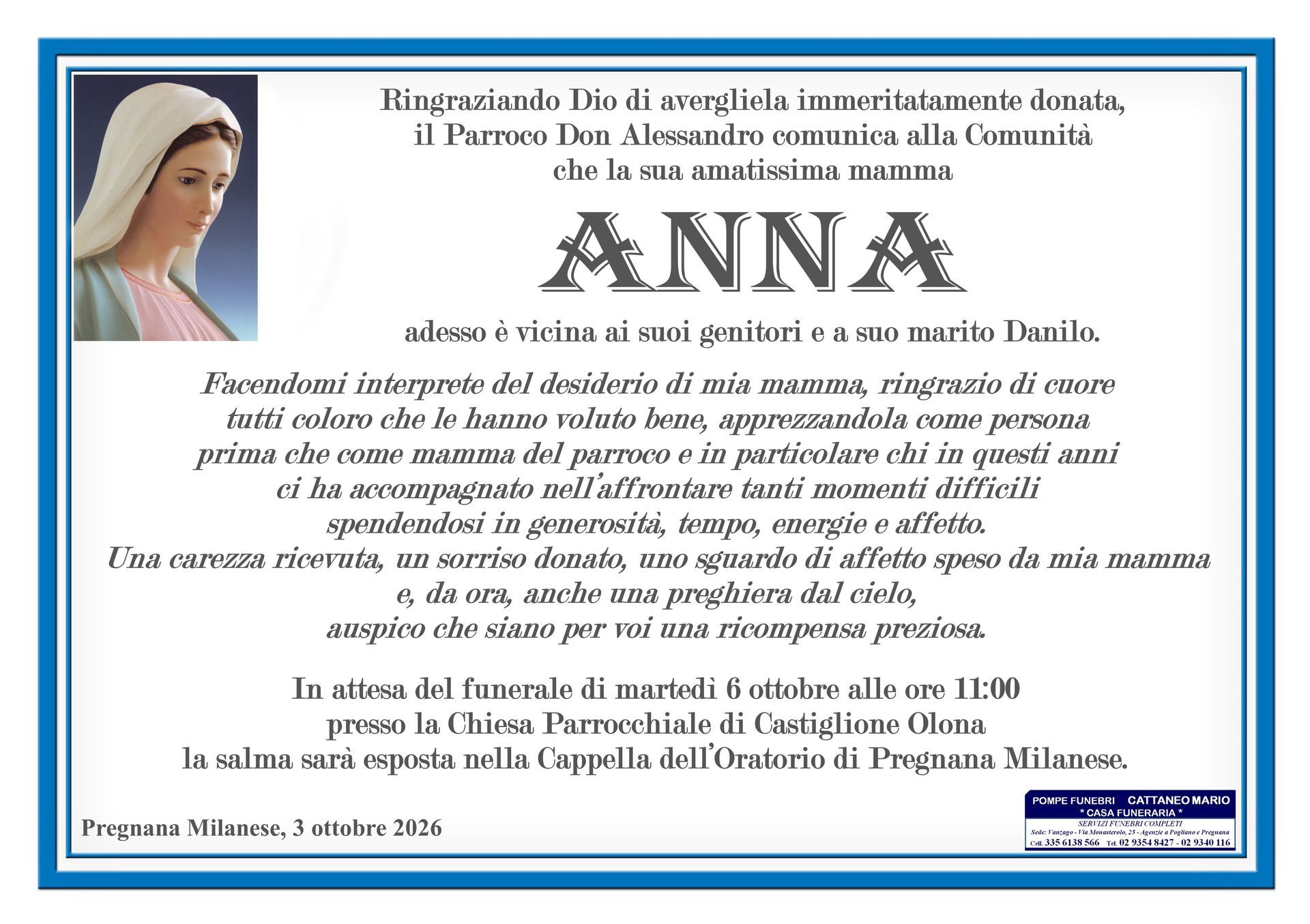 necrologio Anna