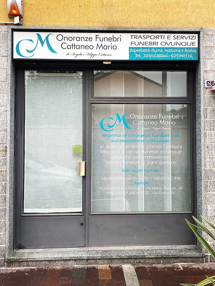 casa funeraria dell'agenzia di pompe funebri a Pregnana Milanese