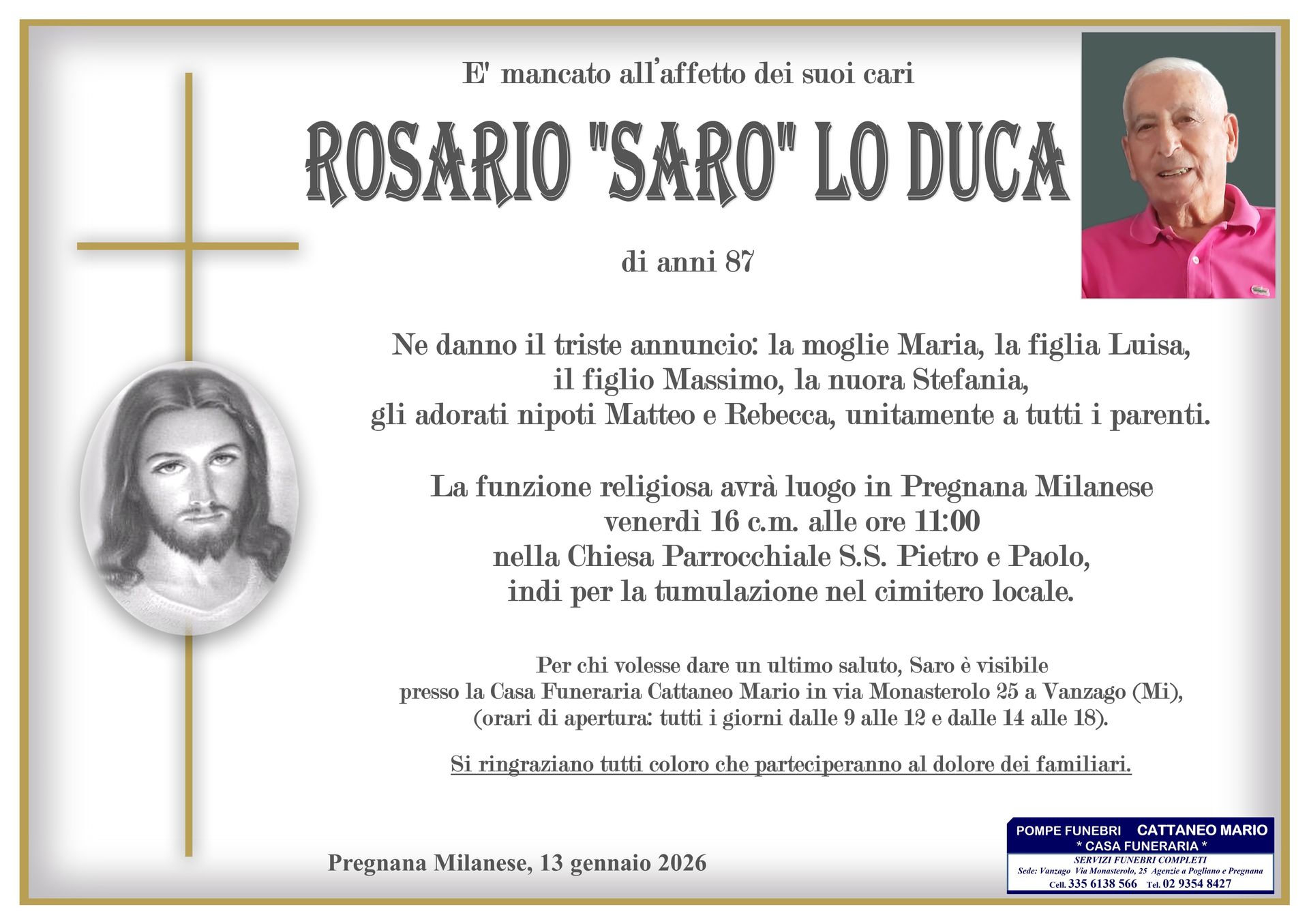 necrologio Rosario