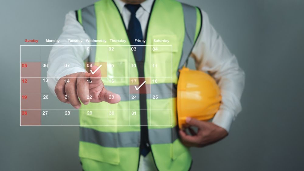 Construction scheduling