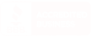 Better Business Bureau White Logo