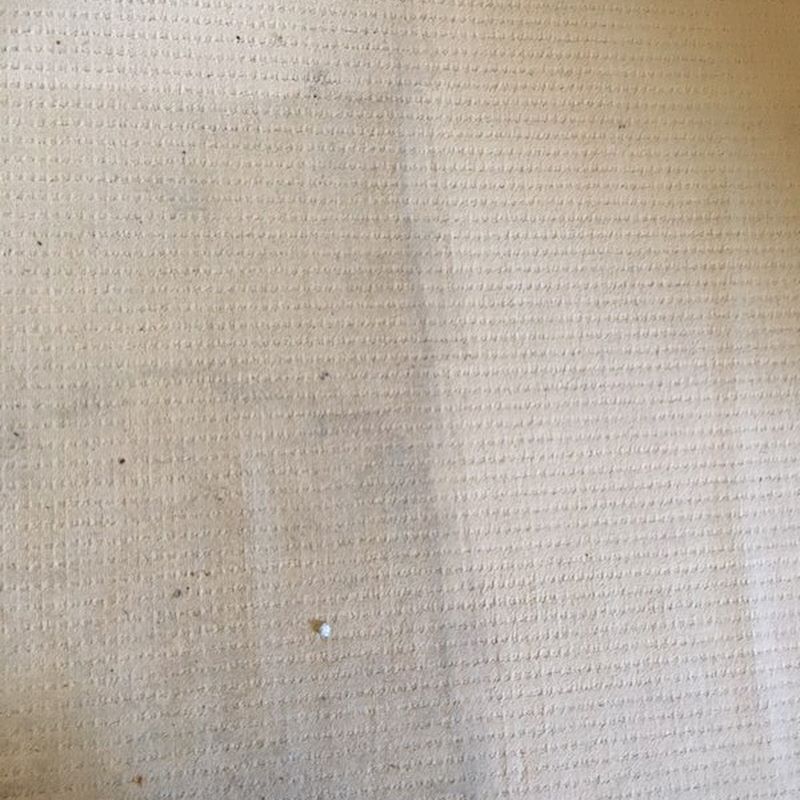 Beige Textured Fabric With a Small Stain Near the Center — Rudy's Carpet Cleaning & Pest Management In Sharon, QLD
