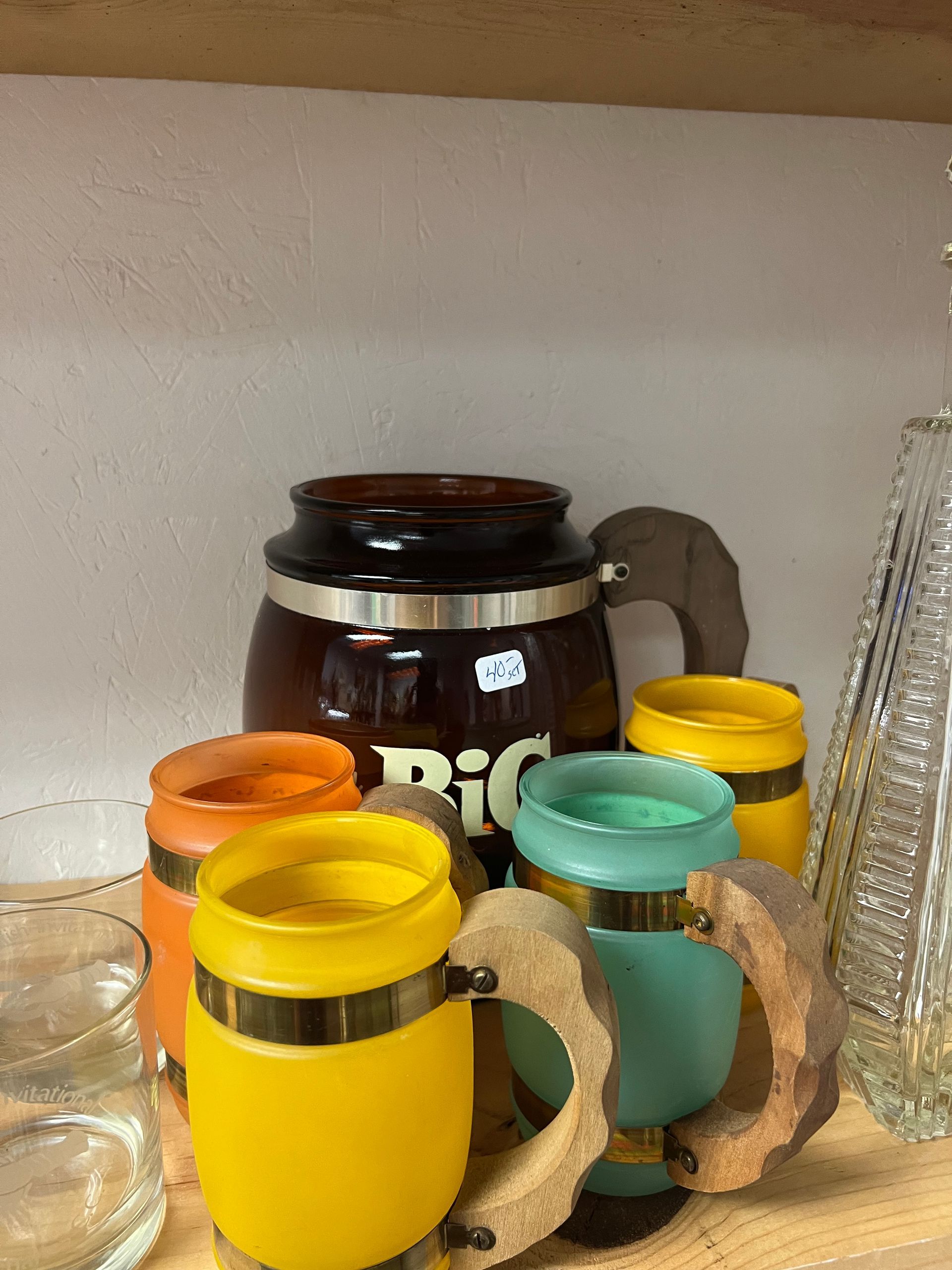 antique beer and soda containers