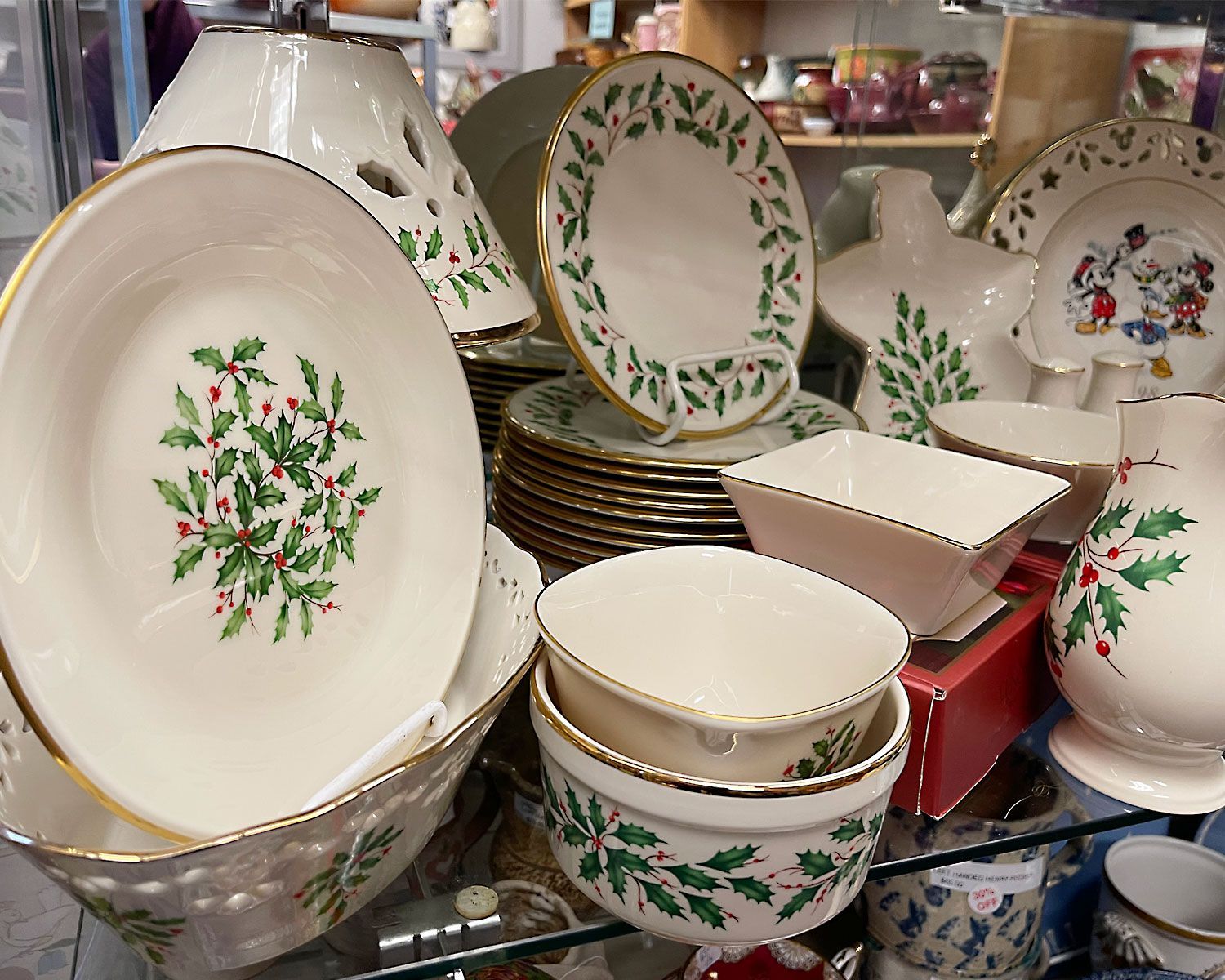 Christmas dishware