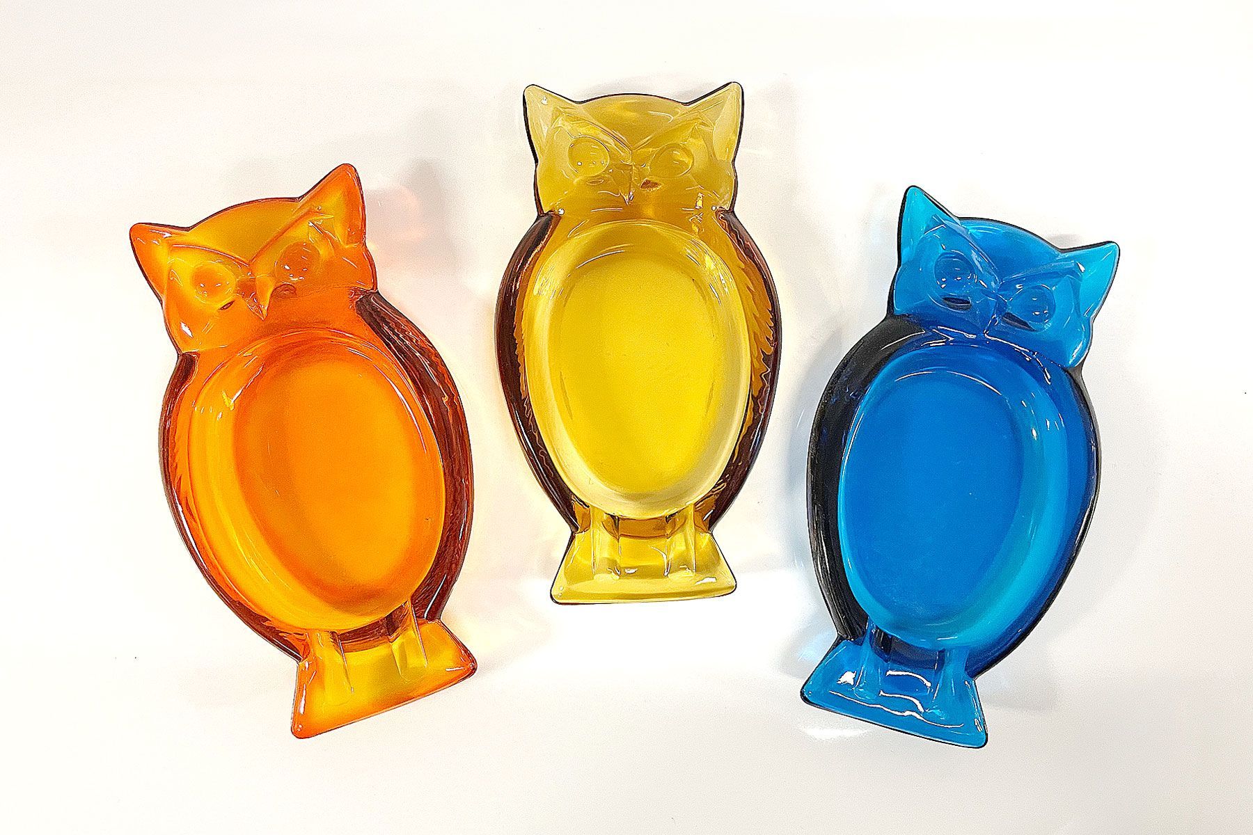 Viking owl ashtrays