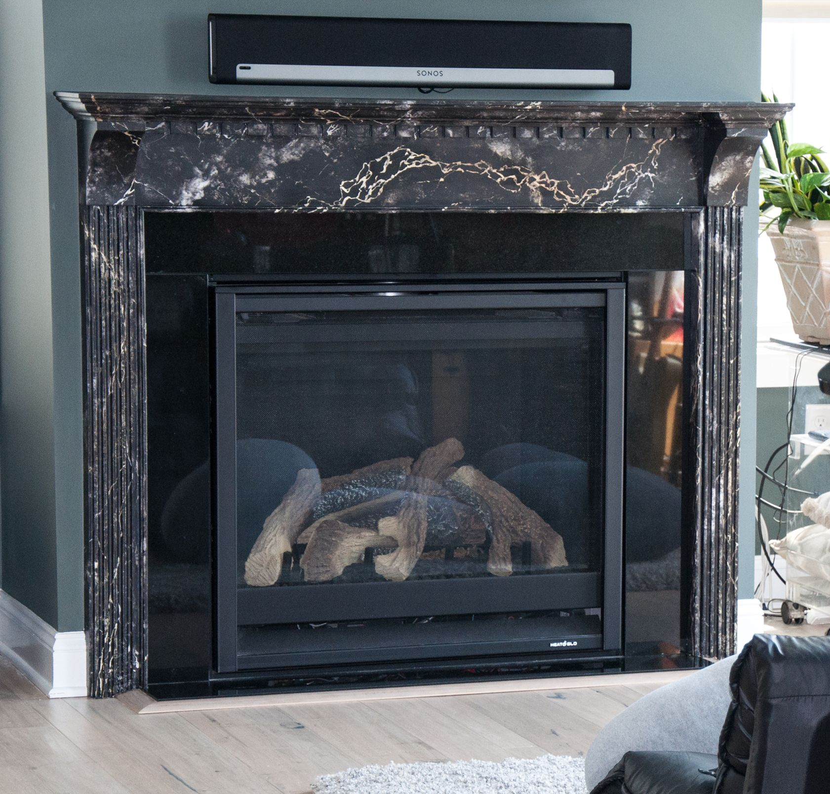 Faux Finish Fireplace