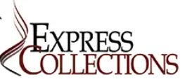 Express Collections logo with burgundy script and black serif text on a white background