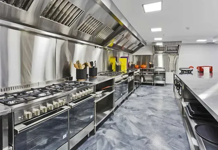 Commercial Kitchen With Stainless Steel Appliances — Sheetmetal Improvements & Design in Burleigh Heads, QLD