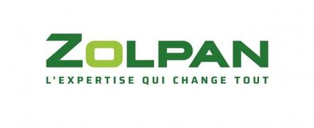 Logo ZOLPAN en vert avec le slogan « L'EXPERTISE QUI CHANGE TOUT » sur fond blanc