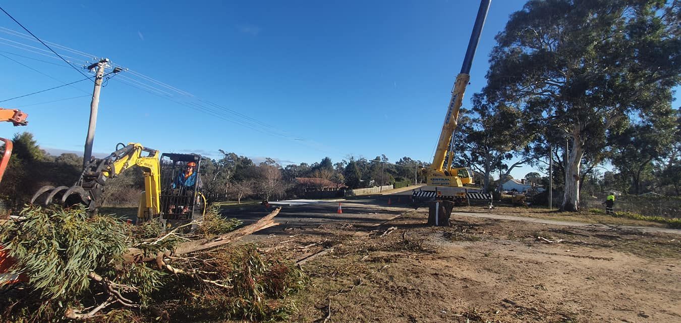 Construction Site With Heavy Machinery Like a Crane — Agile Arbor Pty Limited in Kelso, NSW