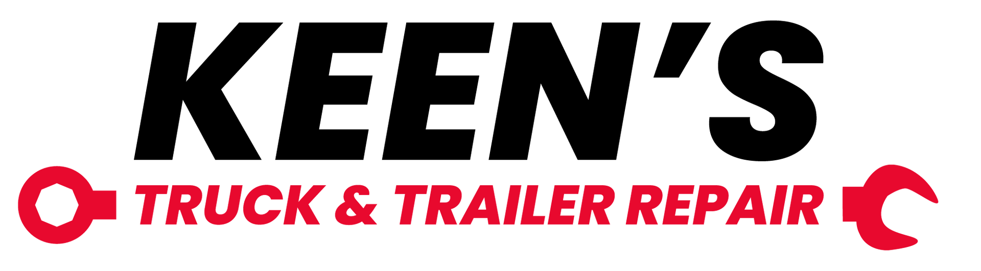 The logo for keen 's truck and trailer repair