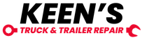 The logo for keen 's truck and trailer repair