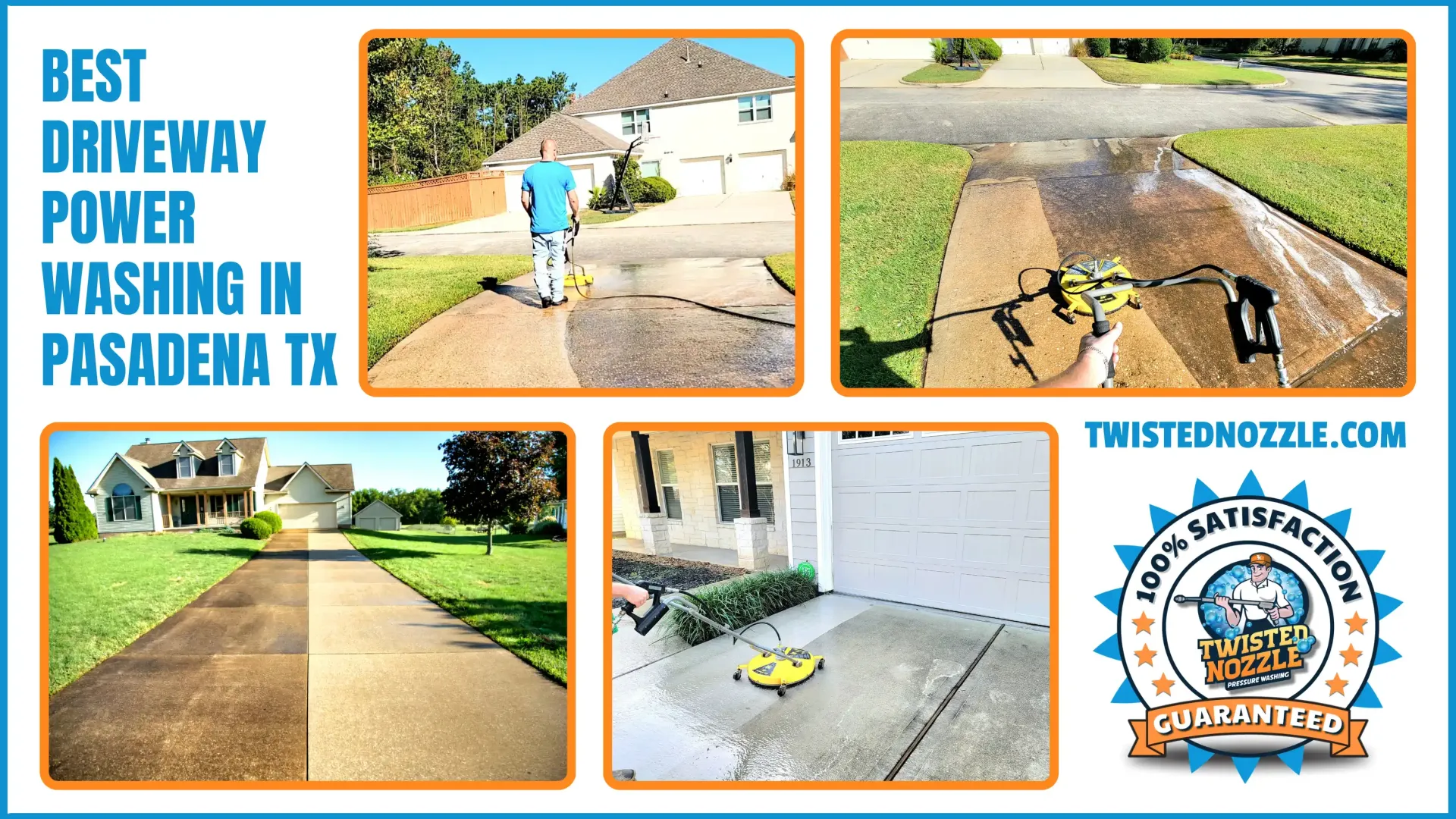 Best Driveway Power Washing Pasadena TX | Twisted Nozzle LLC