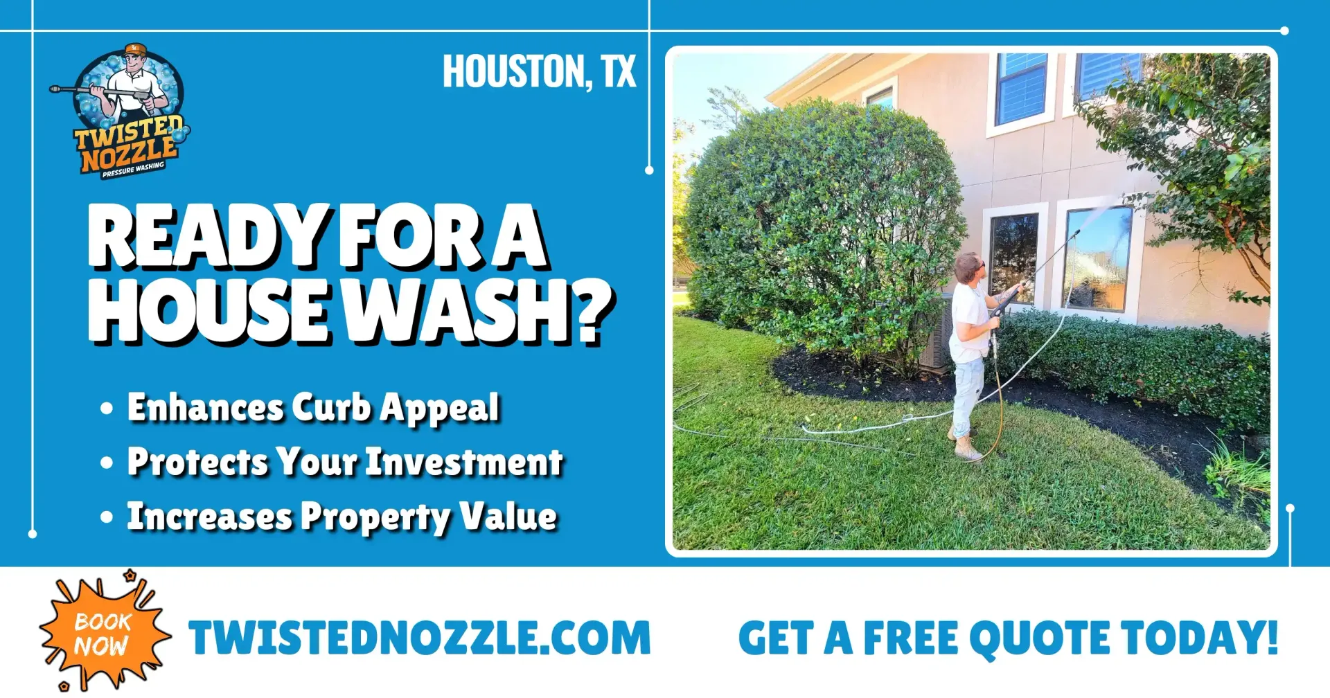 House Washing Houston TX | Get a Free Quote Today!