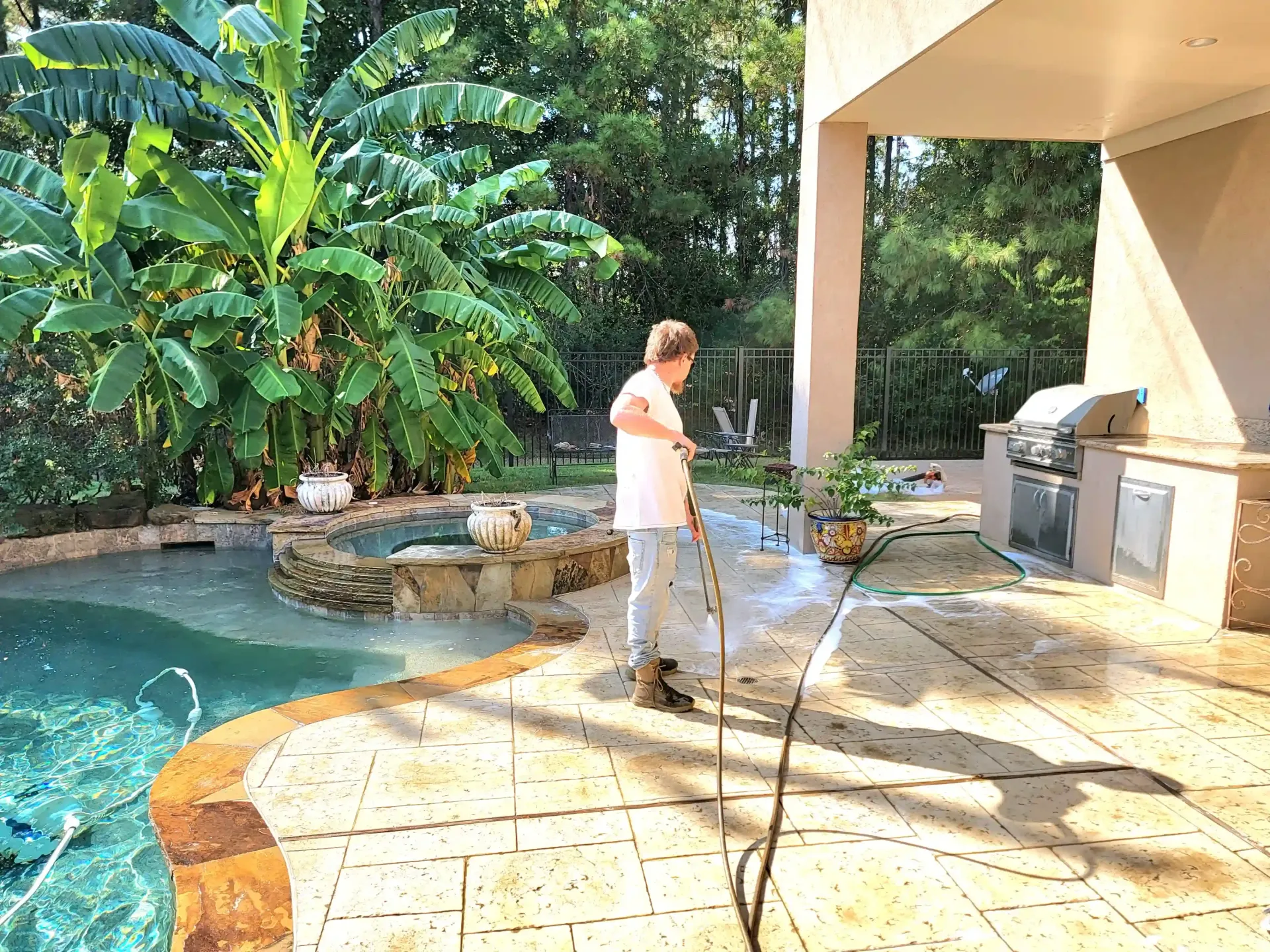 Pool Deck Cleaning in Houston | Twisted Nozzle LLC