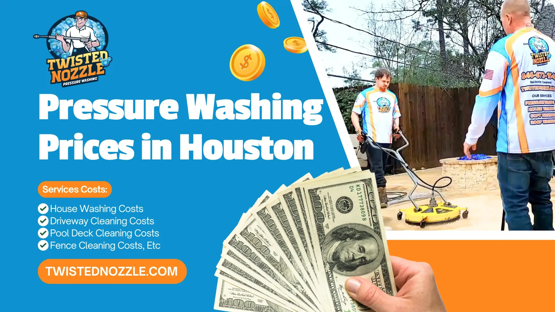 Pressure Washing Prices Houston – 2025 Cost Guide | Twisted Nozzle
