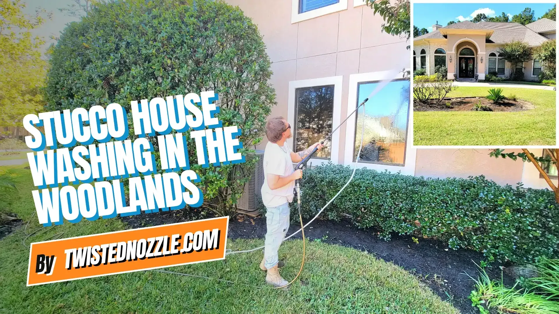 Stucco House Washing & Soft Washing in The Woodlands TX