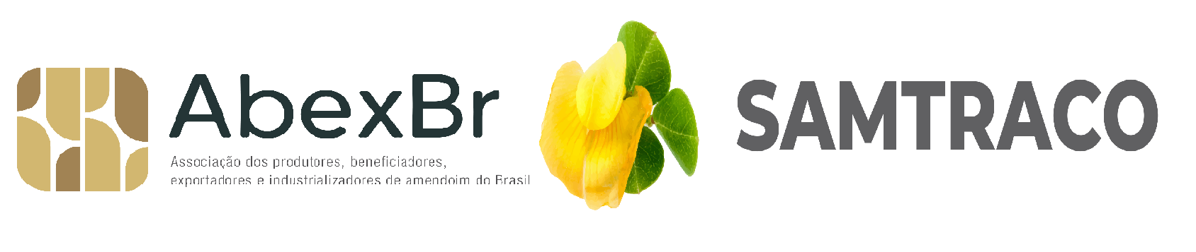 Os logotipos da abexbr e samtraco estão em fundo branco