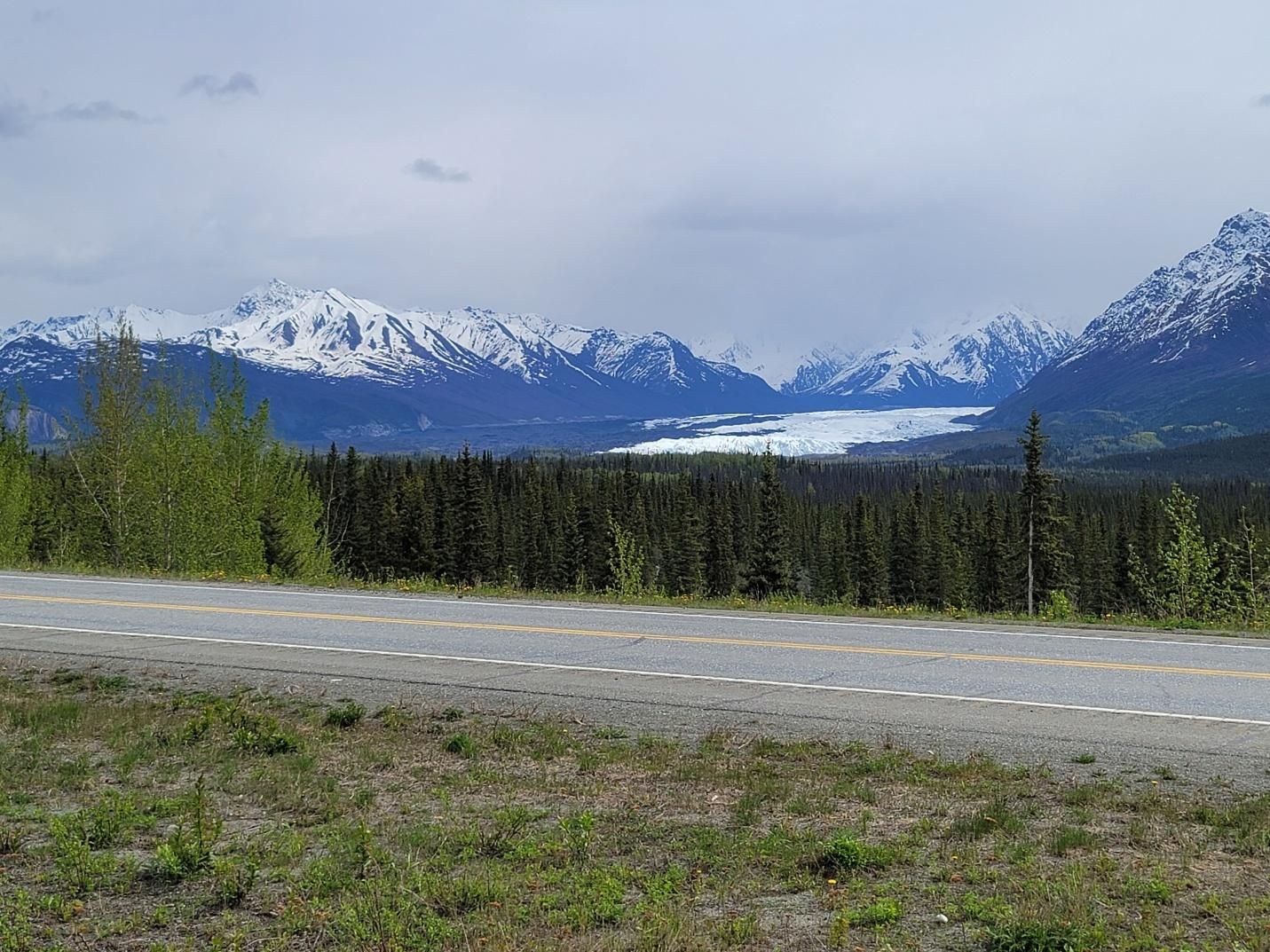 Matanuska Glacier viewpoint and Matanuska River Park near Palmer Alaska
