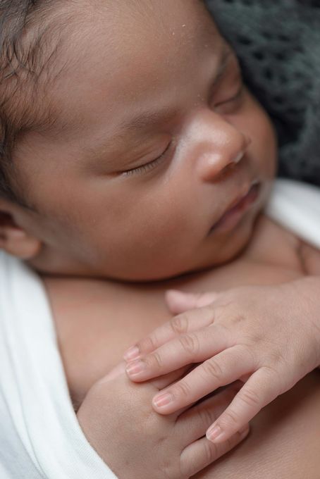 a sleeping infant