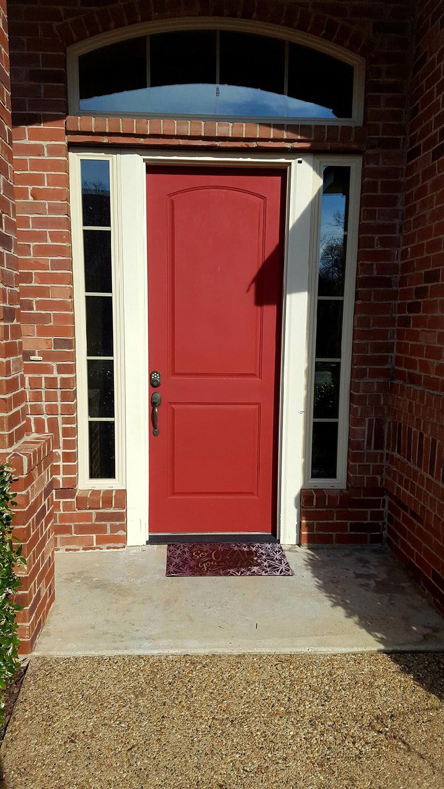 Nice brick house with red door — Morrilton, AR — Chadek Power Wash