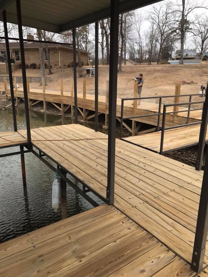 Wooden walkway — Morrilton, AR — Chadek Power Wash