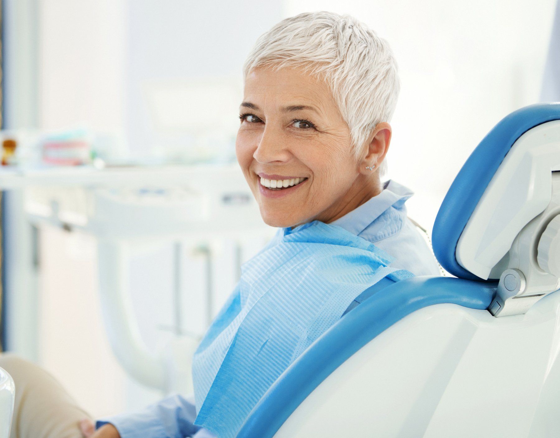 Female Patient Happily Smiling — Wagga Wagga, NSW — Wagga Denture Clinic